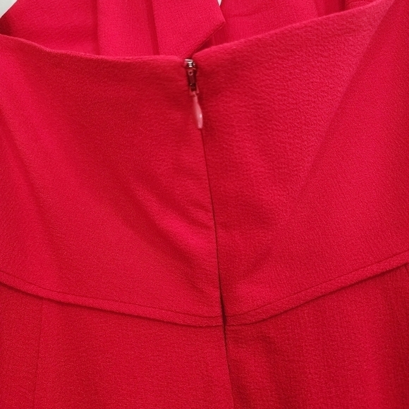 Dress the Population Rouge Shiloh Red Halter Gown Dress Event Party Prom - Picture 11 of 14